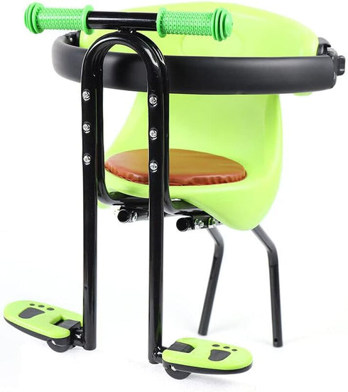 LyeXD Baby Bicycle Seat Front Mounted Kits Bike Seat,Child Safety Baby Carrier Seat with Nonslip Handrails, Full