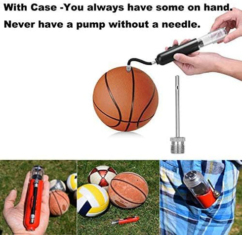 Needle,50Pcs FMMTHQ Air Pump Dual-Port Basketball Inflation Needles,Inflate Pump Needle Adaptor for Football Soccer