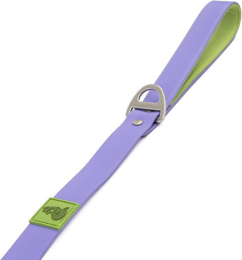 Heavy Duty Waterproof Dog Leash, 6FT Long & Extra Wide, Easy to Clean (Lavender/Green)