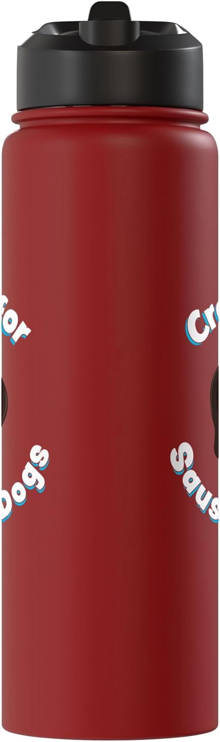 Sausage dog Owner Gifts Crazy for Sausage Dogs | Cute miniature sausagedog Gift Stainless Steel Insulated Water Bottle