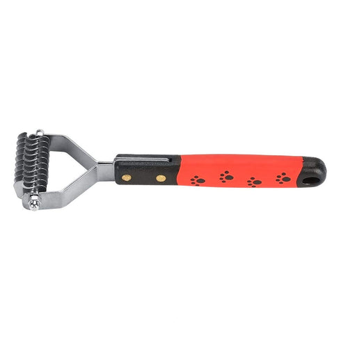 Oumefar Pet Hair Comb - Stainless Steel Pin Grooming Deshedding Tool for Cats, Dogs & Horses (M377-10)