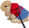 Small Pet Costume Rabbit Clothes, Ferret Hoodies Sweatshirt Bunny Vest Harness and Leash Set for Small Breeds (A, L)