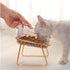 Elevated Cat Food Water Bowl with 15 Degree Tilt, Nonslip Base, Perfect for Multiple Cats