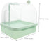 Auto Bird Bath Tub with Rotating Faucet for Parakeets