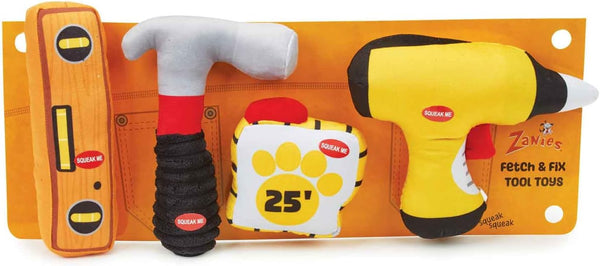 Zanies Fetch & Fix Tool Toys 4pc