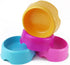16 PCS Pet Plastic Bowls with 1PC Food Spoon, Candy Color Practical Food & Water Bowls for Cats, Dogs, and Rabbits
