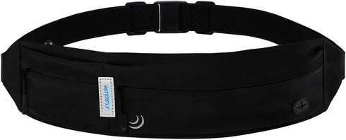 WATERFLY Running Belt Fanny Pack, Jogging Waist Pack for Men Women, Sport Exercise Fitness Phone Holder Belt