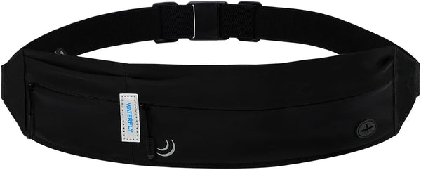 WATERFLY Running Belt Fanny Pack, Jogging Waist Pack for Men Women, Sport Exercise Fitness Phone Holder Belt