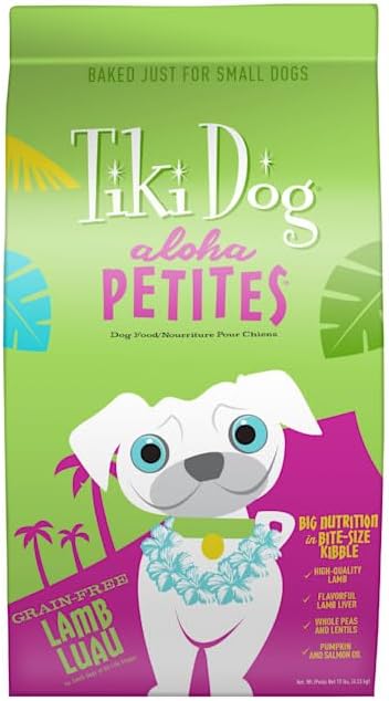 Tiki Dog Born Carnivore for Dogs, Savory Lamb, Peas & Lentils Recipe, Grain Free Baked Kibble, 10 lbs. Bag