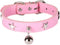 Dog Collar with Bell and Star Studs, Adjustable Length Dog Necklace for Small Medium Large Dogs
