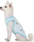 Blueberry Pet 2 Pack Soft & Comfy Terry Cotton Pastel Blue Dog Pajamas & Tank Top T Shirt, Back Length 16"