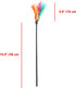 IUHKBH Cat Wands - 6 PCS Colorful Feather Stick Flexible Kitten Wand Interactive Cat Toys for Your Kitty