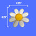 9 Hermit Crab Daisy Food Tray | Dividers Daisy Design | Great Feeder Dish for Crab, Lizard or Frog Terrariums | Made