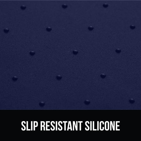 Gorilla Grip 100% Waterproof Pet Feeding Mat, 18.5x11.5 Navy, BPA Free Silicone, Dog Cat Food Mats, Spill Protection