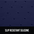 Gorilla Grip 100% Waterproof Pet Feeding Mat, 18.5x11.5 Navy, BPA Free Silicone, Dog Cat Food Mats, Spill Protection