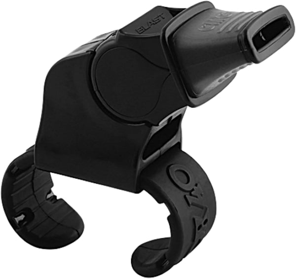 Fox 40 Sonik Blast CMG Fingergrip Pealess Whistle - Black