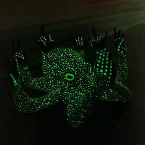 Octopus Aquarium Ornaments, Artificial Sea Animal Figurines for Fish Tank Decor, Black Sculpture