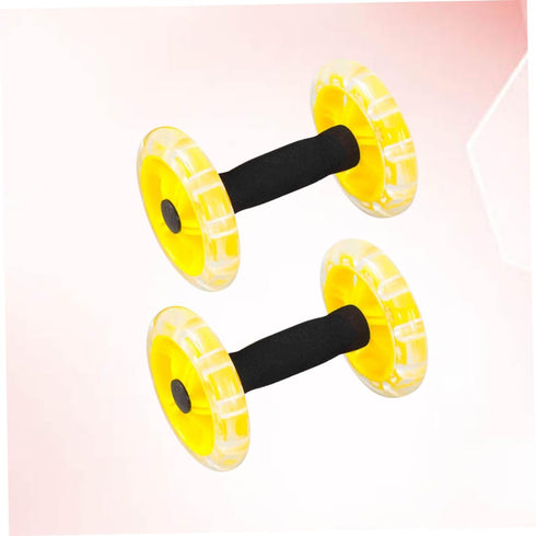 Toddmomy Abdominal Roller Workout Roller, Yellow Fitness Device, Ab Wheel Dumbbell Equipment