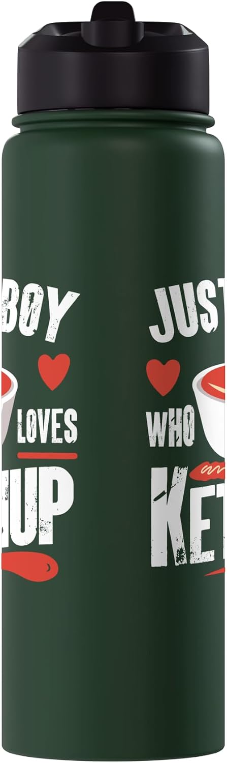 Just a Boy who loves ketchup. Just a Boy who loves ketchup Stainless Steel Insulated Water Bottle