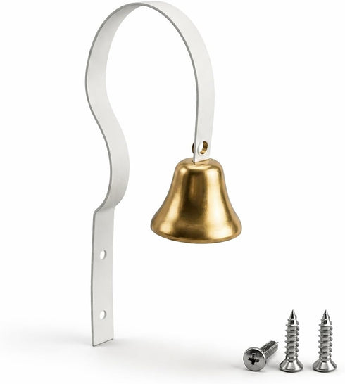 GoldTiger Fixed Metal Dog Doorbell for Potty Training - Heavy Duty Steel
