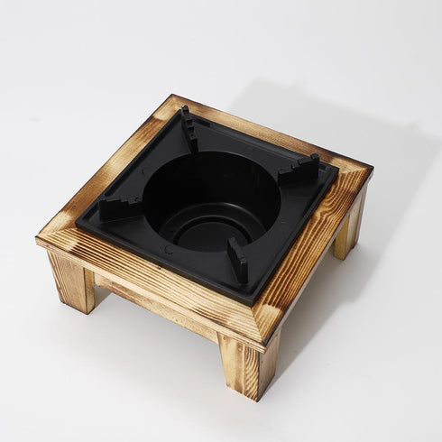 Jerliflyer Alcohol Wood Stove, Japanese Portable Stove for Outdoor Picnic, Soup Pot, Roasting Pan, Kettle