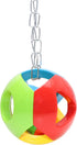 Bird Hanging Ball with Bell - Colorful Chewing Treat Toy for Parrot, Parakeet, Cockatiel, Conure, Dog, Cat (3 PCS)