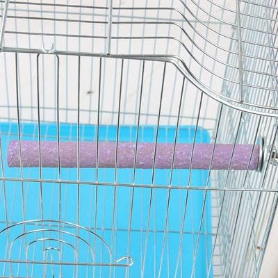 Bird Cage Perch Parrot Sand-Surface Stand 2-Pack, Grinding Wood Stick Platform for Macaw, Budgies