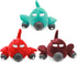 Angoily Plane Shape Squeaky Dog Chew Toy 7.87 Inch Interactive Pet Toy