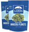 Thousand Lakes Freeze Dried Vegetables - Broccoli Florets 2-Pack, 1.2 Ounces Each, 100% Florets, No Salt Added
