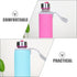 6pcs 5.89X2.55X2.55 Inch PRETYZOOM Portable Bottle Cover Protective Cloth Soft Water Bottle Sleeve Wear-resistant
