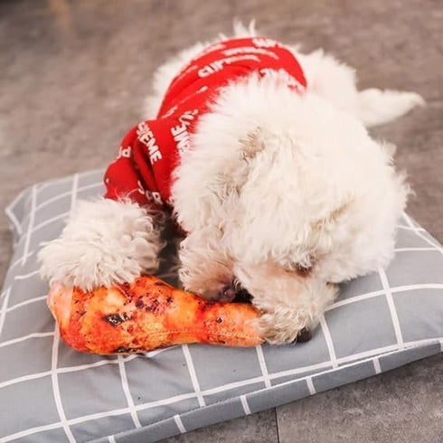 Cauaoa 2025 Vegetable Dog, New Potato Food Shape Squeaky, Cute Plush Chew for Small Medium Large Dogs Squeak