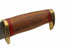 SZCO Supplies 12.25" Inlay Wood Handled Outdoor Hunting Knife With Leather Sheath