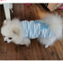 ANIAC Cute Rabbit Pet Costume, Soft Bunny Vest T-Shirt for Kitten, Ferret, Chihuahua, Puppy (XS, Blue Wooden Horse)