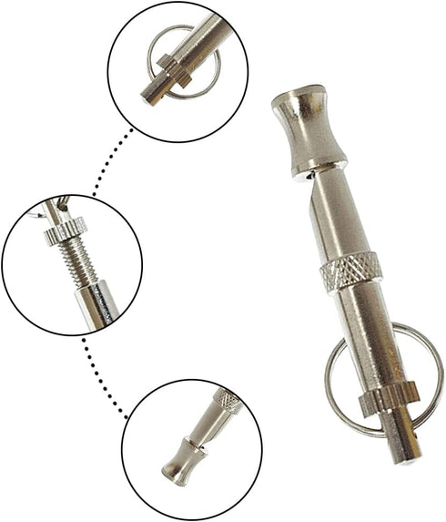 High Pitch Dog Whistle for Training, 2 Pcs Copper Core Dog Whistles to Stop Barking and Control Pet Behavior
