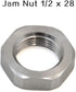 EQUIPTAC 1/2x28 5/8x24 6 Jam Nut or Steel Pcs