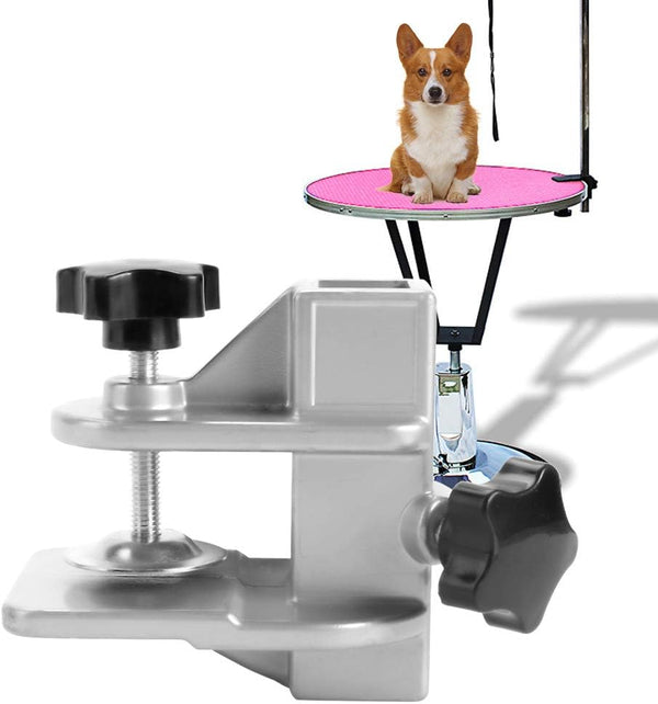 Pet Grooming Table Arms Clamp, H Bar Clamp Holder, Hair Dryer Clamp Clip Accessory for Dog Cat Puppy Kitty (23 * 23mm)