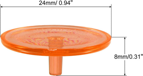 PATIKIL Transparent Flat Golf Ball Marker, Position Marking Tool for Golf Sport Accessory