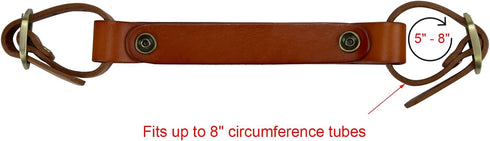 TOURBON Leather Bike Handle Strap, Bicycle Frame Carrying Lifter