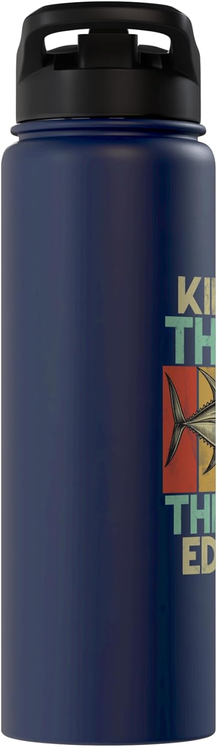 Tuna Fishing Gear King of the Sea The Tuna Edition Tuna Fishing Stainless Steel Insulated Water Bottle