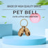 Copper Bell for Small Pet Collar, 0.85 inch Tracker Noise Maker Anti-theft Bell, 4pcs