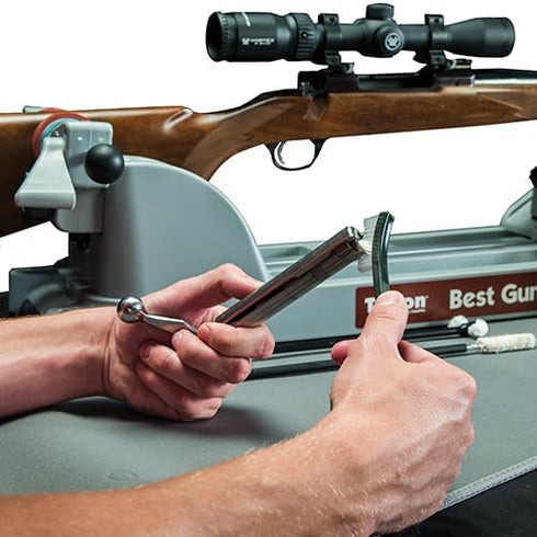 Tipton Action/Chamber Gun Cleaning Tool Set with Bore Mops and Nylon Brush for Firearm Cleaning and Maintenance