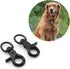 2 Pcs Zinc Alloy Snap Hook, 60mm Black Key Chain, Door Lock Pets Cage Hook, Belt Clip for Dog Traction Rope