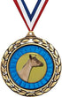 Dairy Goat Medals - 2 1/2" Laurel Wreath Goat Medal - Great