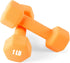 Portzon Weights Dumbbells Set of 2, 10 Colors Options, 1-15 LB Neoprene Dumbbells, Anti-Slip, Hex Shape