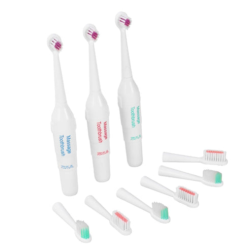 3pc Electric Toothbrush for Pets Gentle Cleaning Tool for Dogs and Cats