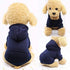 Idepet Pet Dog Hoodies - Warm Coat Jacket for Small Dogs, Chihuahua Clothes, Autumn Outfits (XS, Navy Blue)