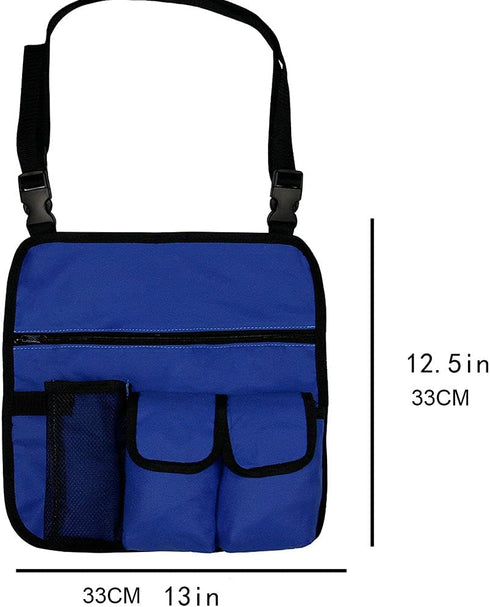 Kamonda 4 Chair Armrest Organizer Beach Chair Hanging Storage Pouch Snack Bag with Pockets for Outdoor Folding Camping