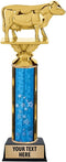 Crown Awards 9.5" Gold Dairy Cow Trophies - Cow Trophy Award with