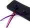 Purple Dragon 7.0" Downward Curved Pet Grooming Scissors/Chunker Shear with Adjustment Screw for Professional Grooming