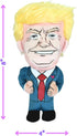 8" Plush Donald Trump Squeak Dog Toy - Hilarious Political Chew Toy for Dogs & Cats, Perfect for Fetching & Cuddling